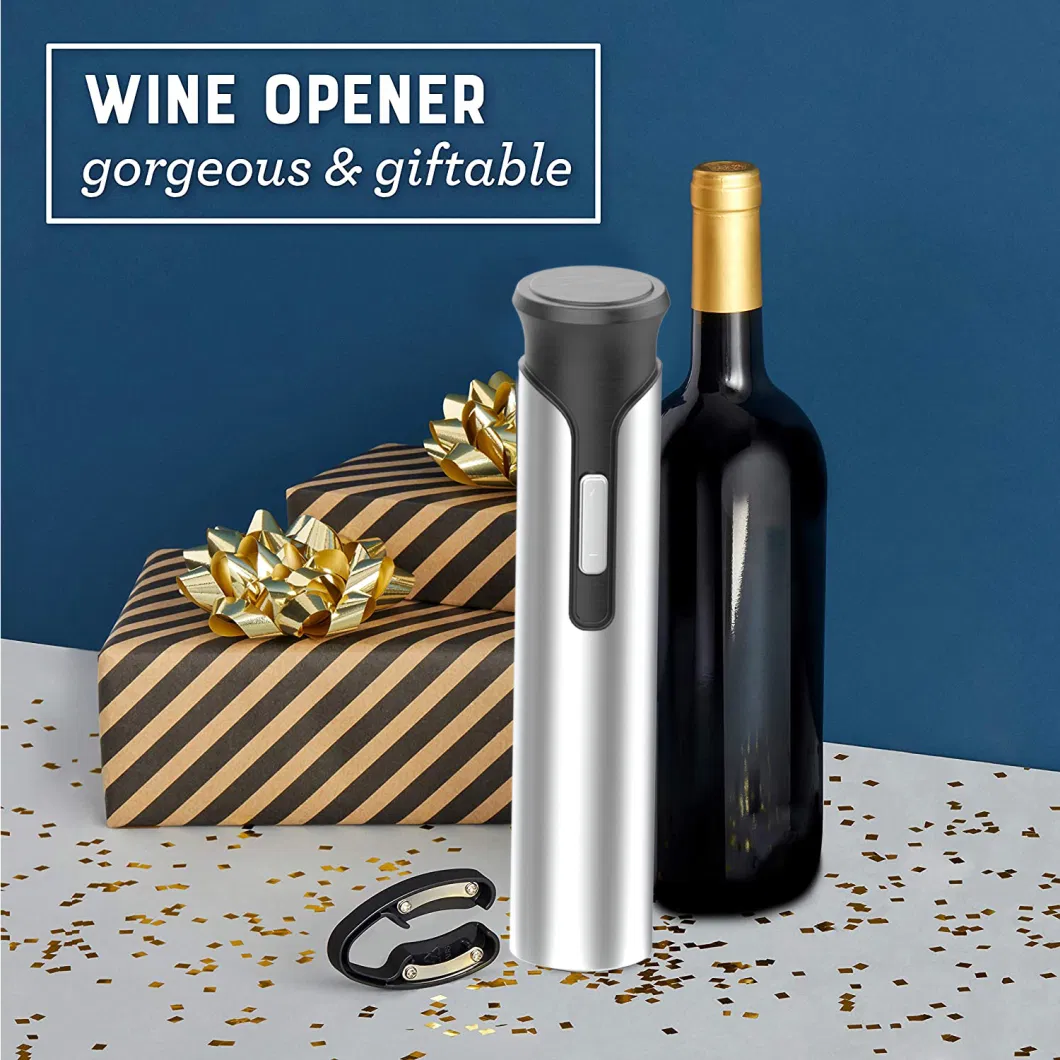 Home Party Wedding Electric Corkscrew Stainless Steel Black Wine Bottle Opener