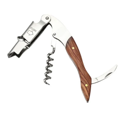 Stainless Steel Durable Seahorse Wine Opener for Home Kitchen Bar Restaurant Corkscrew