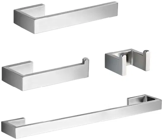 Wholesale Towel Bar Set 4 Pieces Stainless Steel Bathroom Hardware Accessories Set