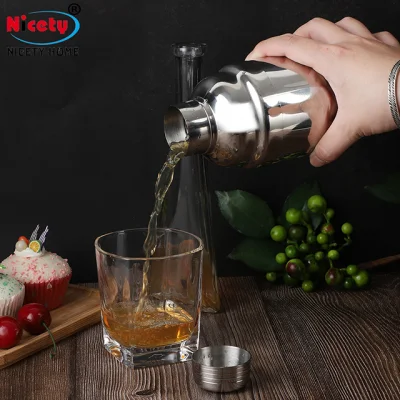 Wholesale High Quality Stainless Steel Cocktail Shaker Mixer Drink Cocktail Bar Set Wine Shaker to Mixed Drink