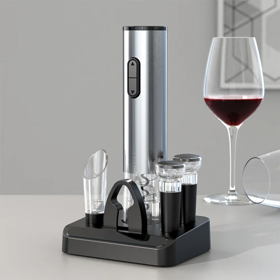 Automatic Electric Red Wine Opener Set Battery Powered Cordless Corkscrew Wine Bottle Opener Set